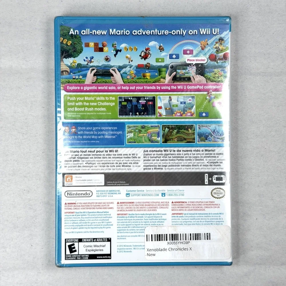New Super Mario Bros. U WiiU (Nintendo Wii U, 2012) / NEW / SEALED